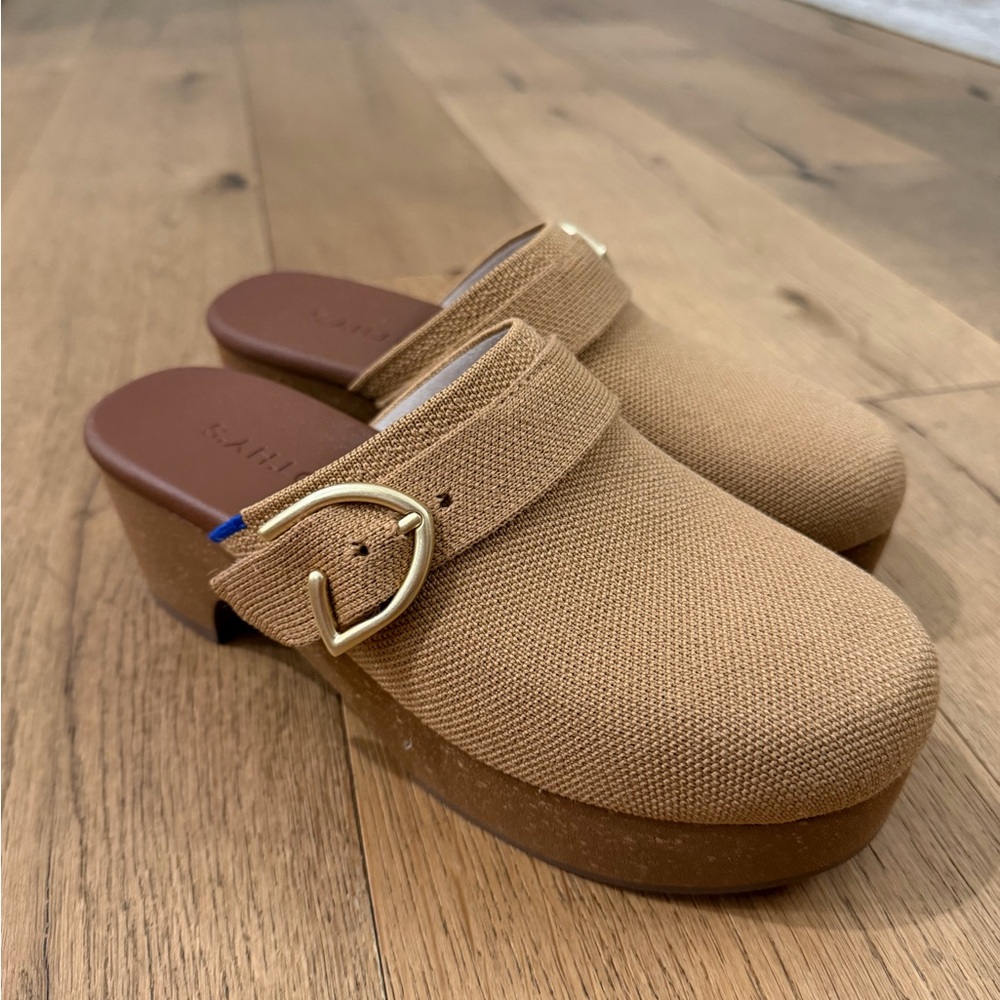 Rothy's The Classic Clog Shoe Butternut Size 6.5 Brown Tan